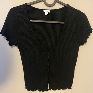 Half button down top